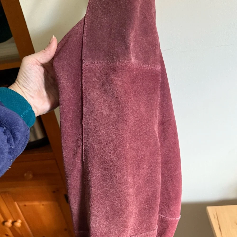 NWOT FREE PEOPLE Dusty Rose Slouchy Shoulder Bag - Picture 9 of 13